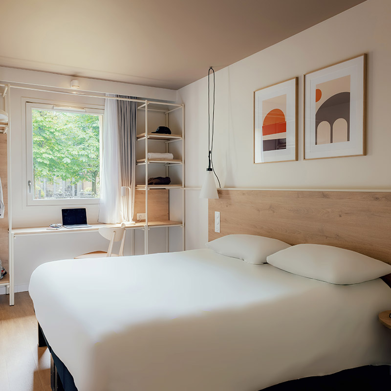 Chambre double de l'hôtel Ibis Maisons Laffitte