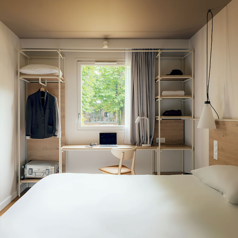 Chambre double de l'hôtel Ibis Maisons Laffitte